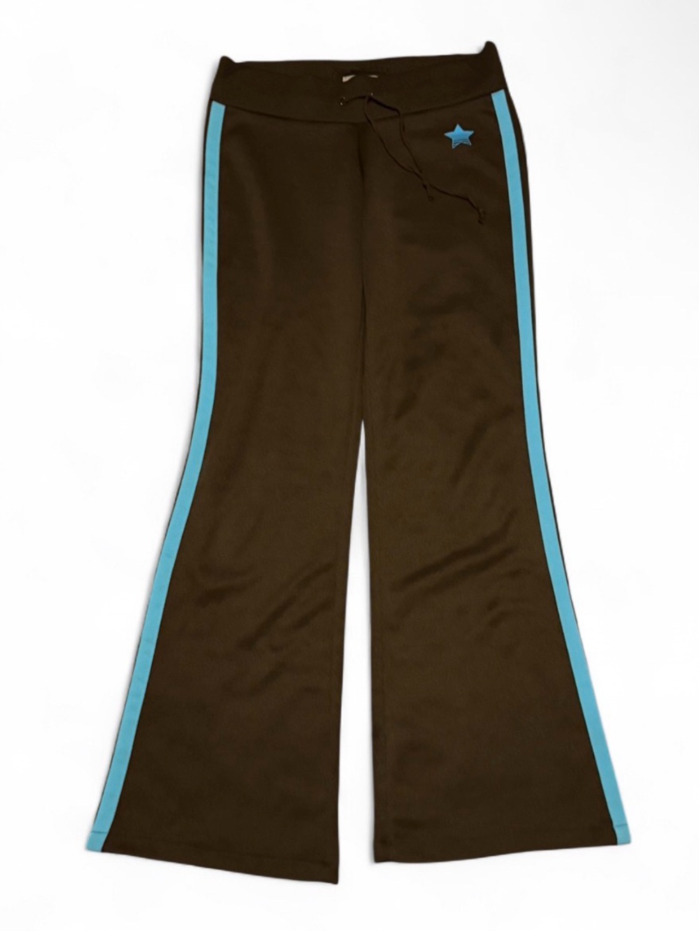 Vintage Y2K Arizona Jean Company Brown & Blue Flared Track Pants